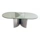 Silvered Crystal Coffee Table Jorn Mod. 3102 by G. Raimondi, Italy