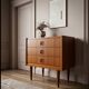 Scandinavian teak chest of drawers from the 1960s.