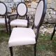Set armchairs and chairs medallion design