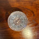 Baccarat-style cut crystal glass carafe