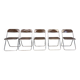 Vintage folding chairs Plia Giancarlo Piretti for Castelli, 1970s, set of 5