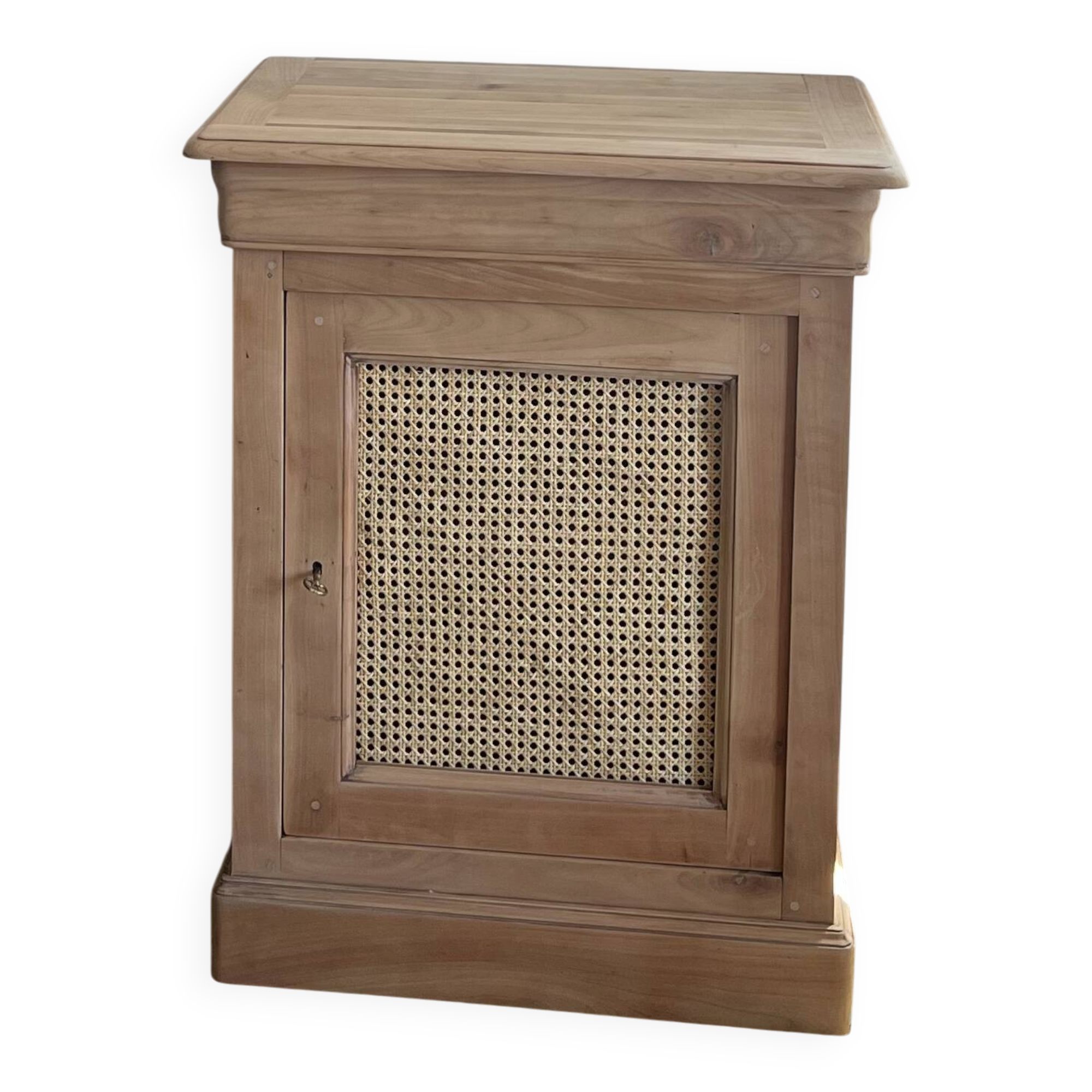 Antique 1-drawer confiturier - 1-door buffet in raw solid wood