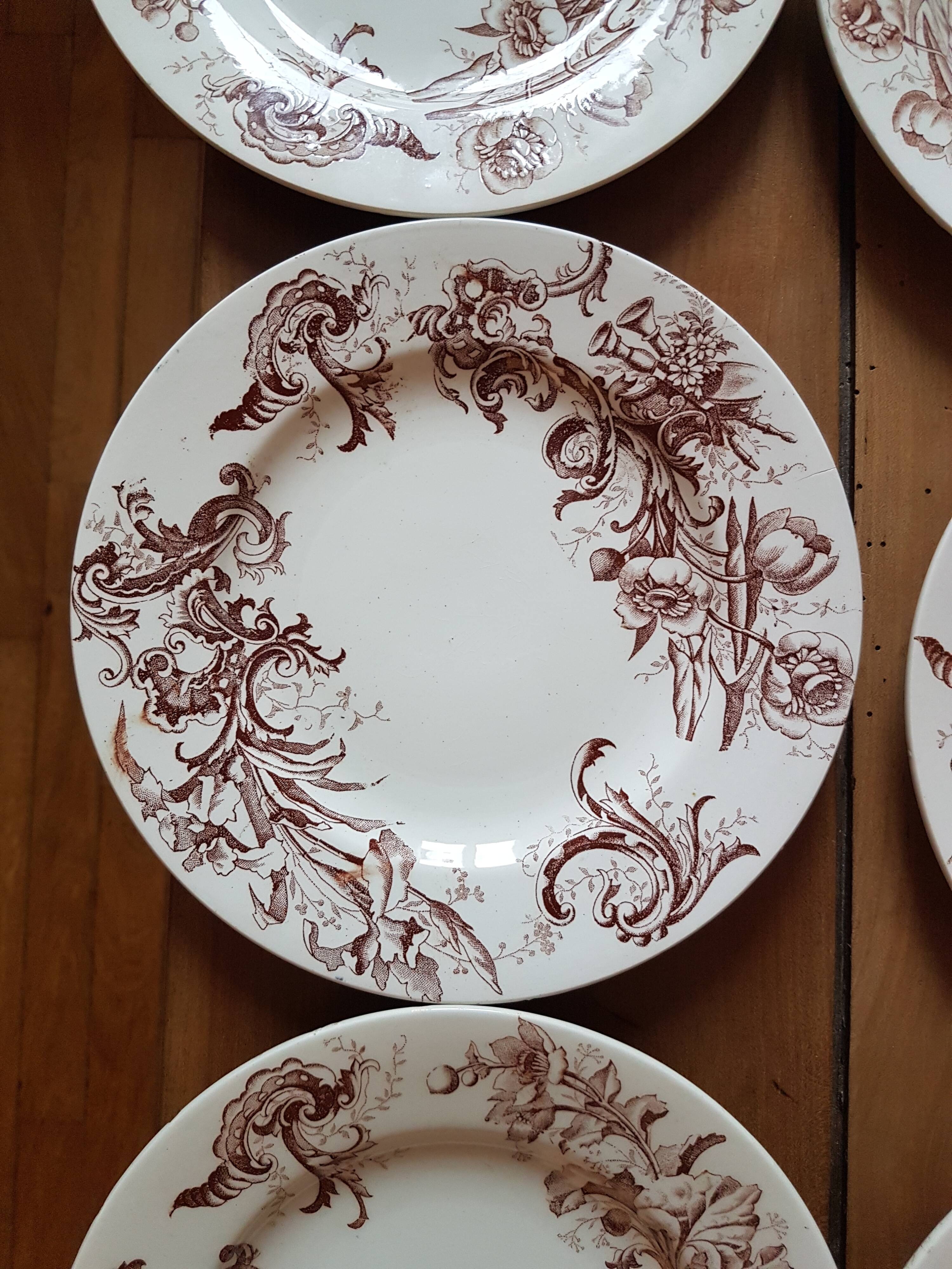 16 Luneville dessert plates