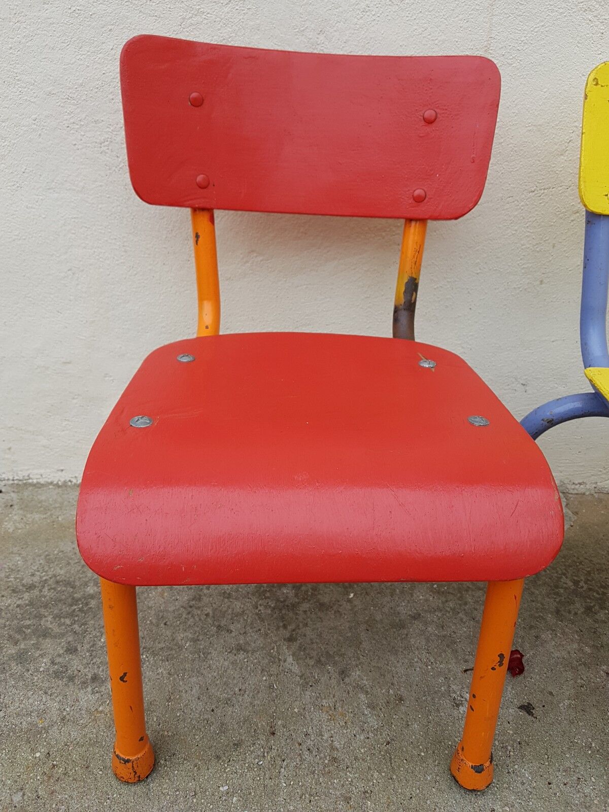 mullca school chairs duo for kids vintage
