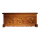 Carved Oak Chest with Decorative Front | Germany 1970s