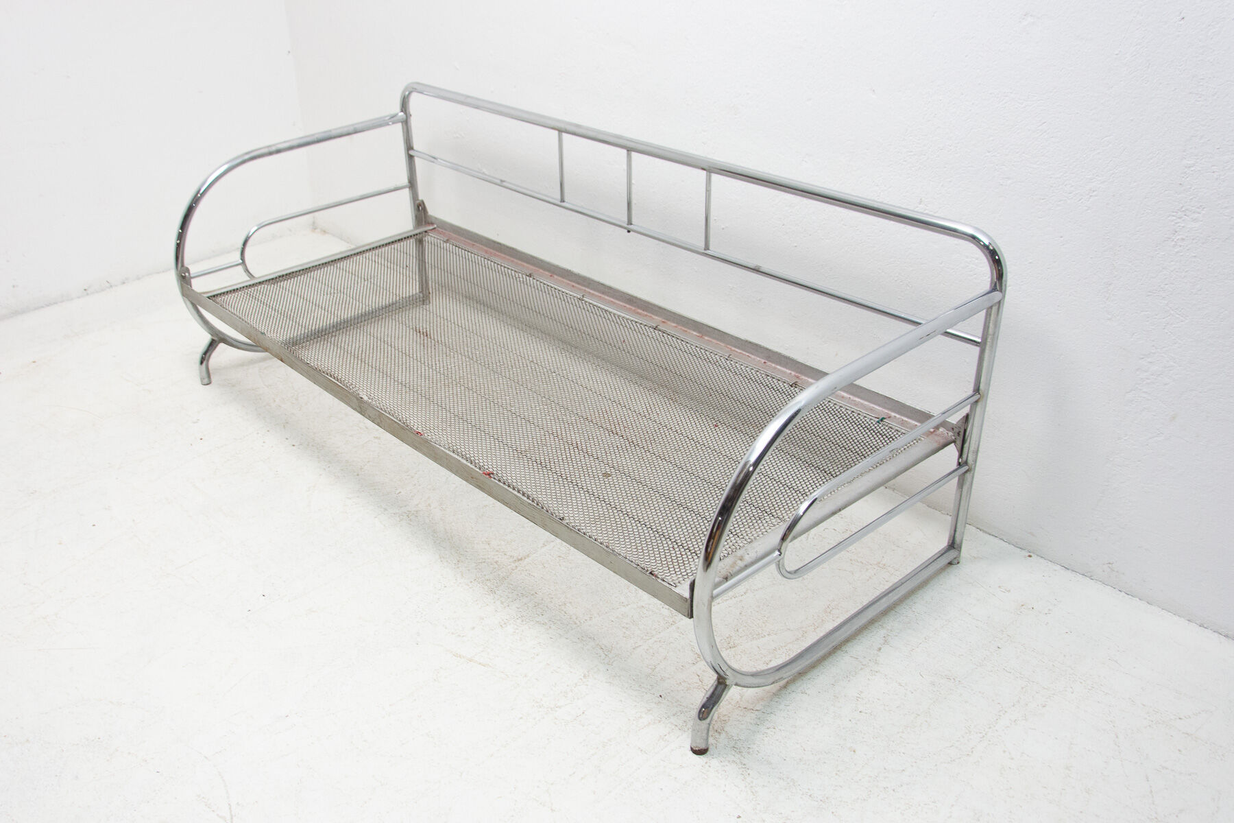 Chrome Bauhaus Sofa by Slezák Company, Bohemia, 1930 ´s