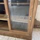 Oak sideboard with glass doors