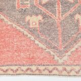 2x8 Soft Pastel Red Turkish Vintage Runner Rug, 78x246Cm FREE SHIPPING