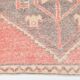 Tapis de couloir turc vintage rouge pastel doux 2x8, 78x246 cm