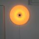 Large Mid Century Modern Italian Plexiglass and Brass Wall Lamp