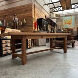 Solid mahogany farm table