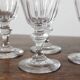 4 glasses with white wine in crystal ringing the nineteenth