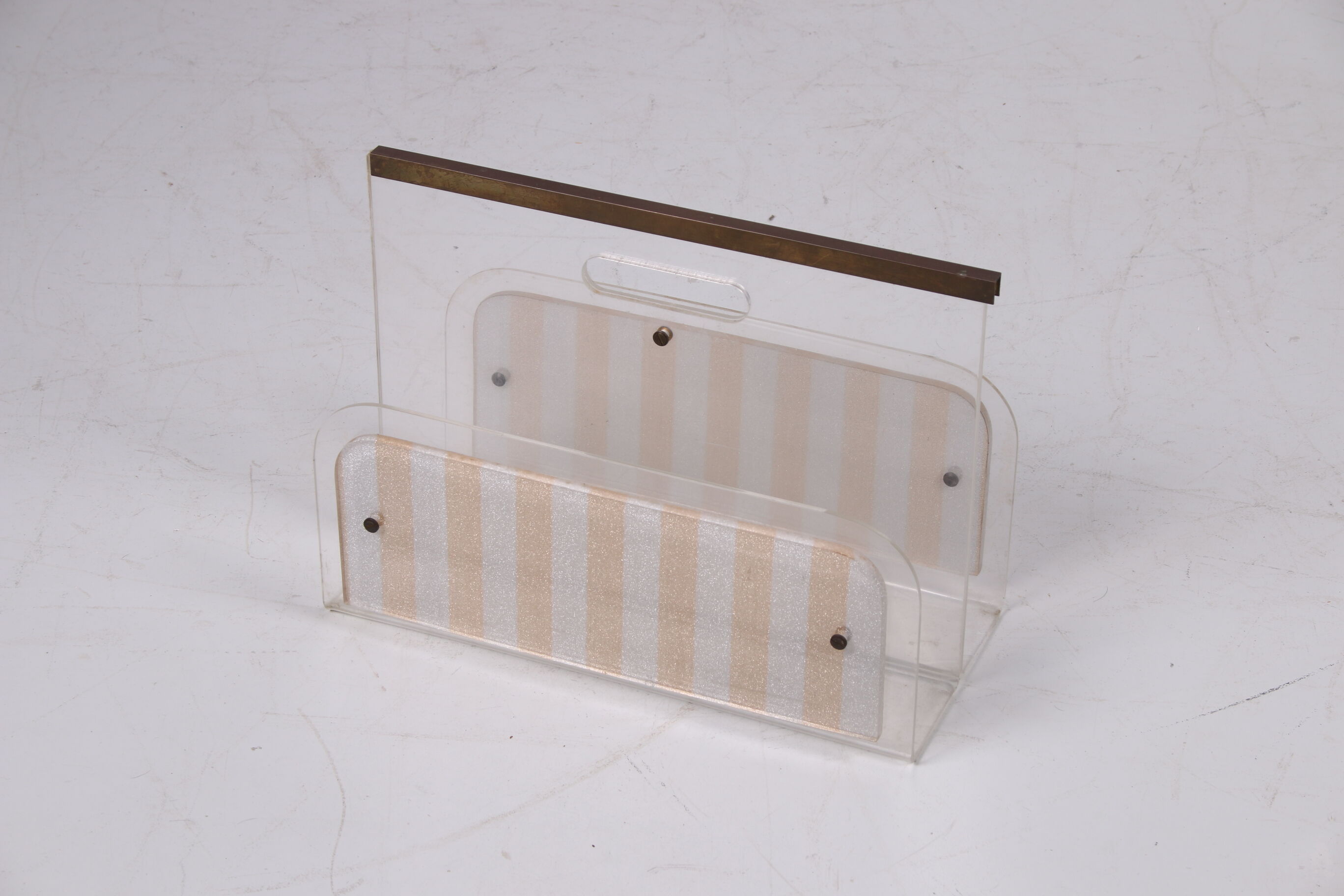 Plexiglass storage rack 1960s