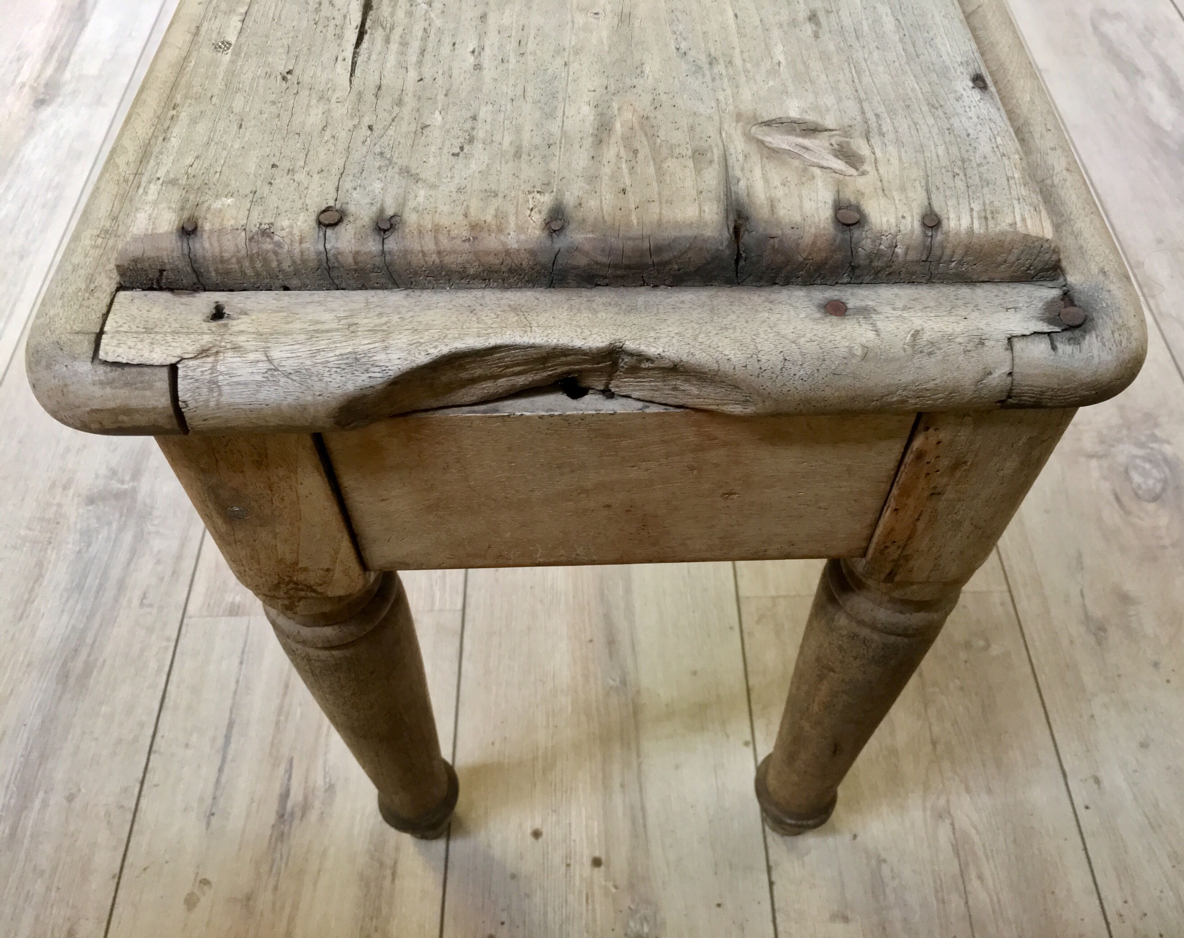 Former oak bench, 1900