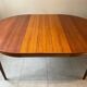 Vintage French house extendable round table (very large when unfolded)