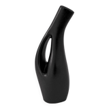 Lillemor Mannerheim Pichet/Vase sculptural moderniste noir