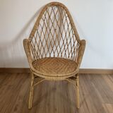 Rattan armchair