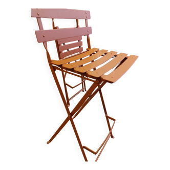Fermob - 2 folding bar chairs - red ochre