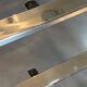 Table basse double plateau verre chrome style Bauhaus vintage 1970