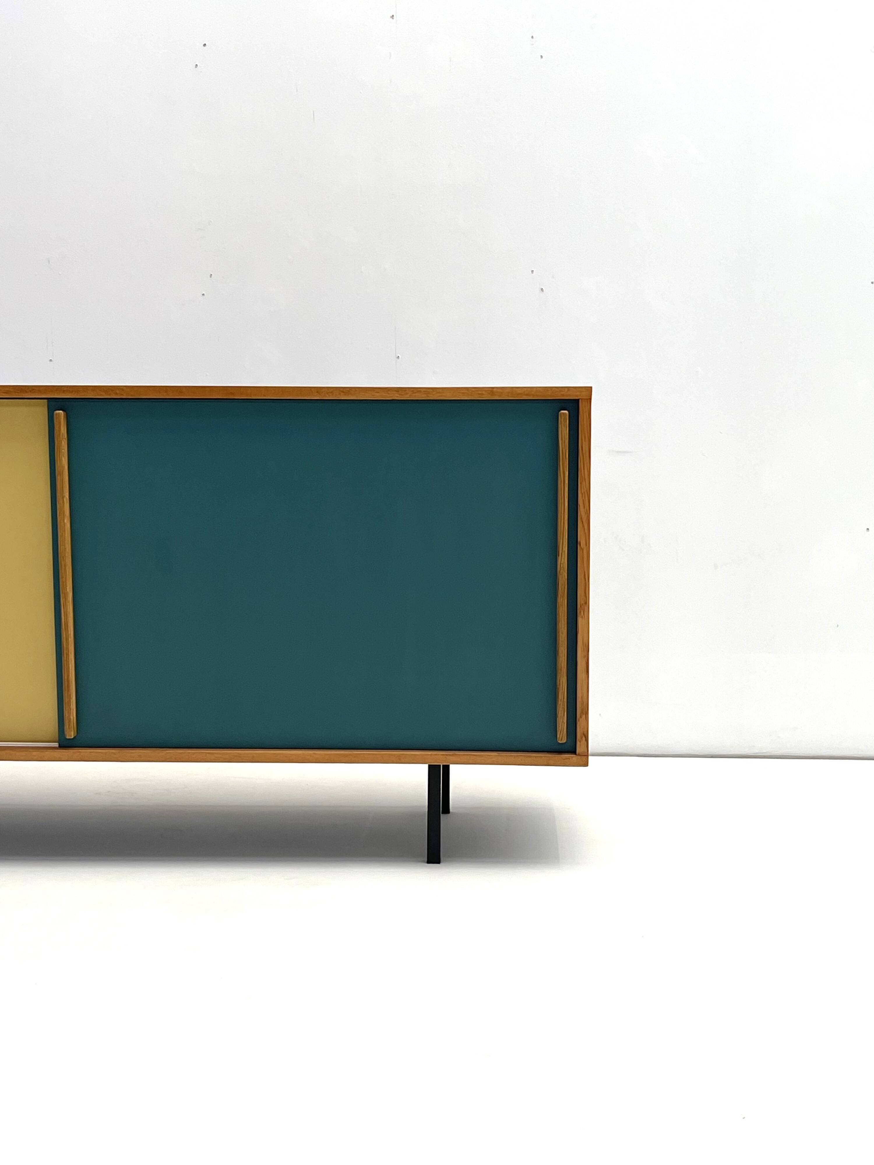 Belgium oak customized sideboard from 1960's