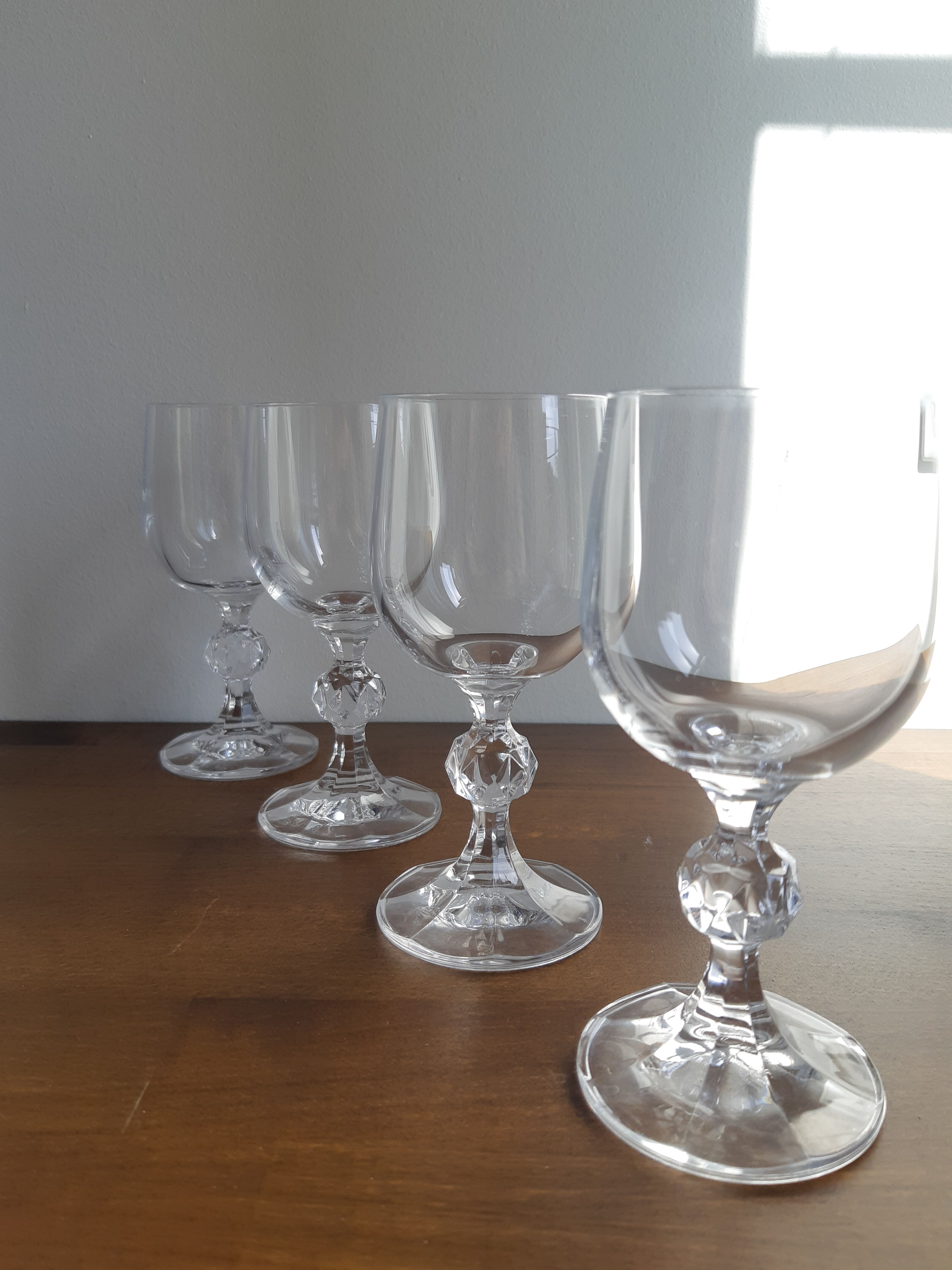 Set of 6 vintage walking glasses