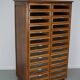 Vintage Dutch oak haberdashery shop cabinet, 1950s