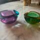 Pair of Flavio Poli cups in murano glass
