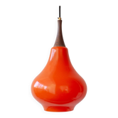 1960s Orange Glass Pendant