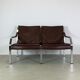 Canapé 2 places en cuir par Walter Knoll années 1970
