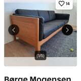 Sofa “2343” by Borge Mogensen for Fredericia , Denmark 1960’s