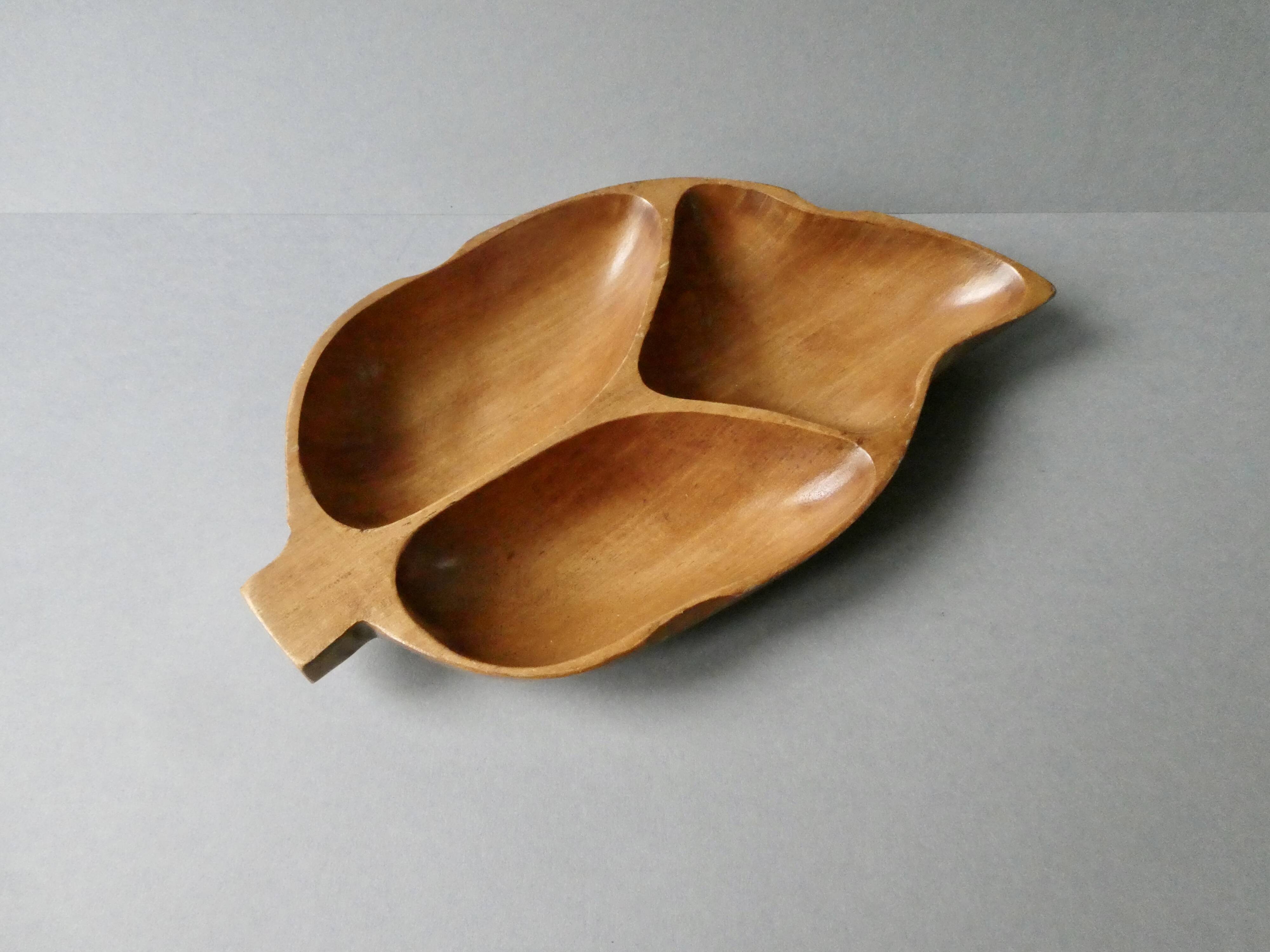 Teak serving dish