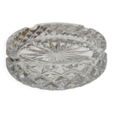 Chiseled glass ashtray