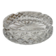 Chiseled glass ashtray
