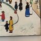 Naive painting signed - Paris Place de Furstenberg