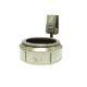 Match holder with ashtray, Art Nouveau, silver-plated brass, Austria, early 20th century