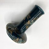 Small Gien vase in enamelled earthenware • Napoleon III