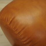 Leather armchair, Italian design, 1970s, production: Italy