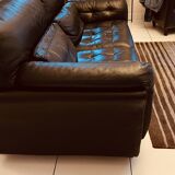 Rococo leather sofa by Roche Bobois