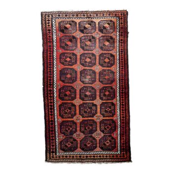 Antique carpet afghan baluch handmade 114cm x 202cm 1900s