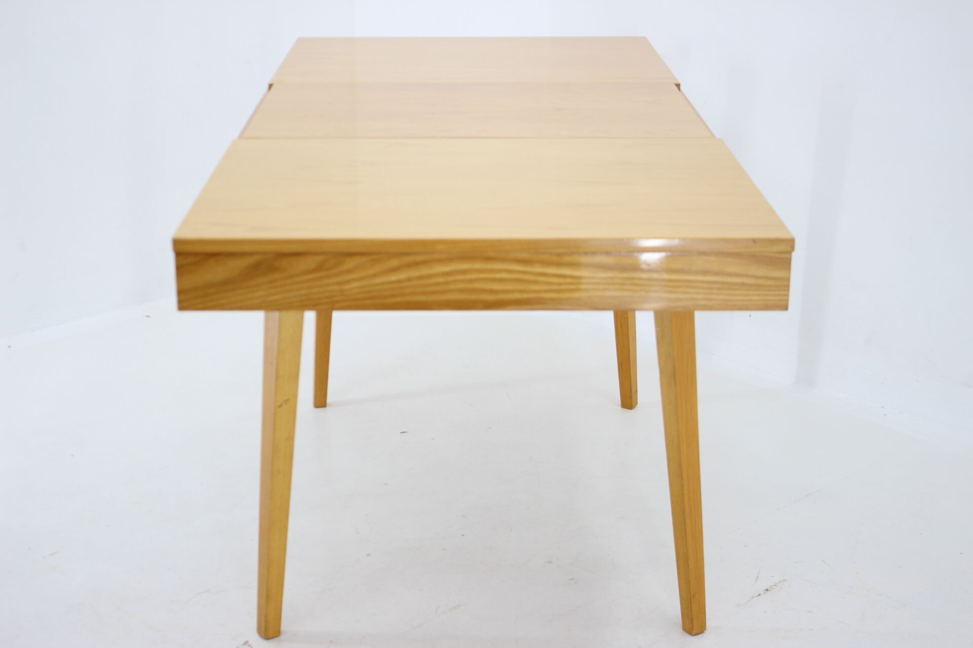 1970s Birch Extendable Dining Desk, Czechoslovakia