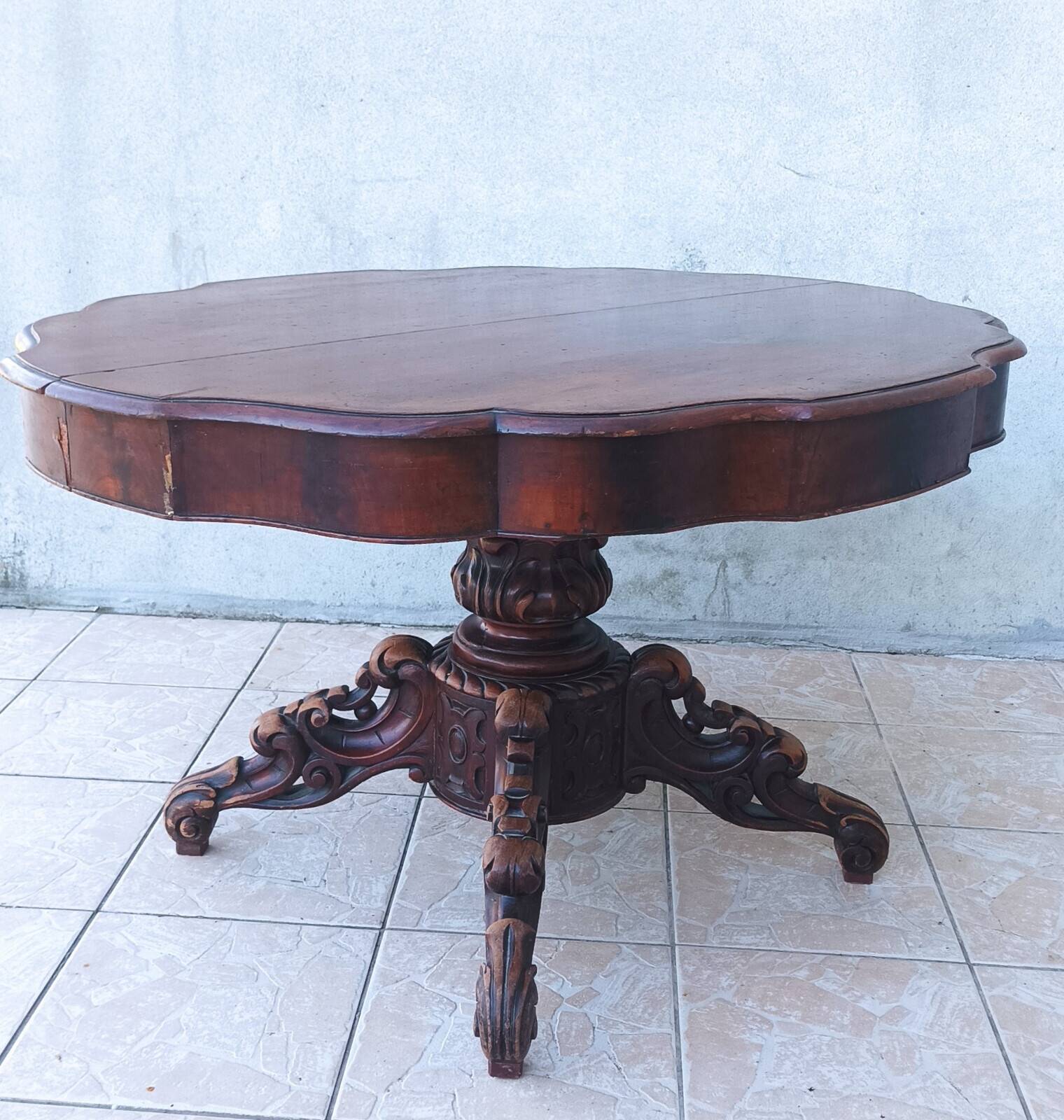 Table style anglais en acajou 19ème