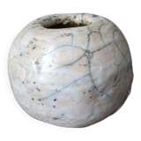 Handmade vase, Raku pottery, Japanese style, Japandi ceramics