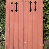 Pair of old openwork shutters