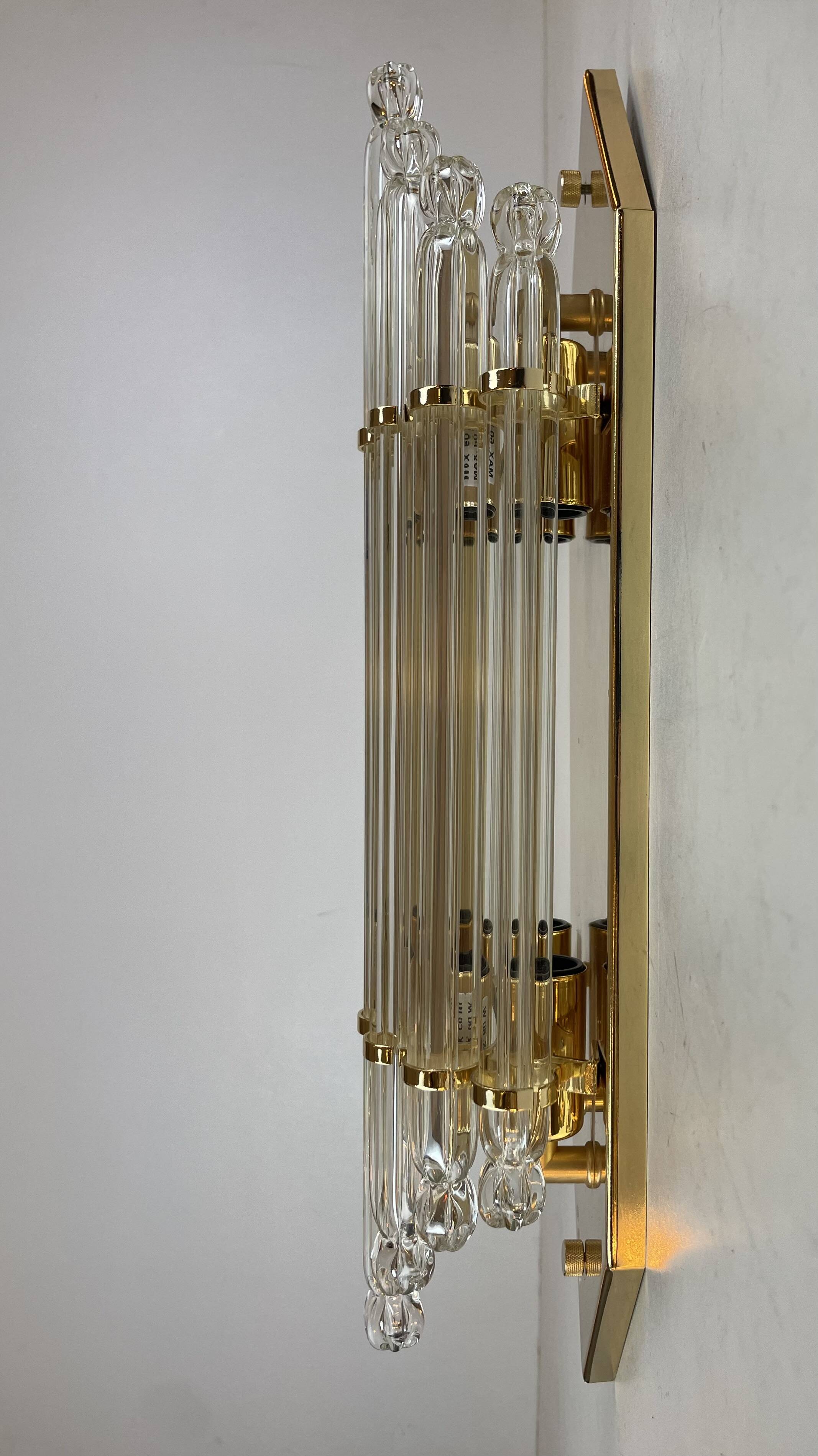 Pair of Hollywood Regency Sconces by Vadisa, 1980s
