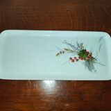 Plat à cake émaillé en porcelaine de Limoges Ternet