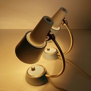 Pair of vintage table or bedside lamps, brass, 50s 60s