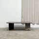 Vintage rectangular coffee table in marble