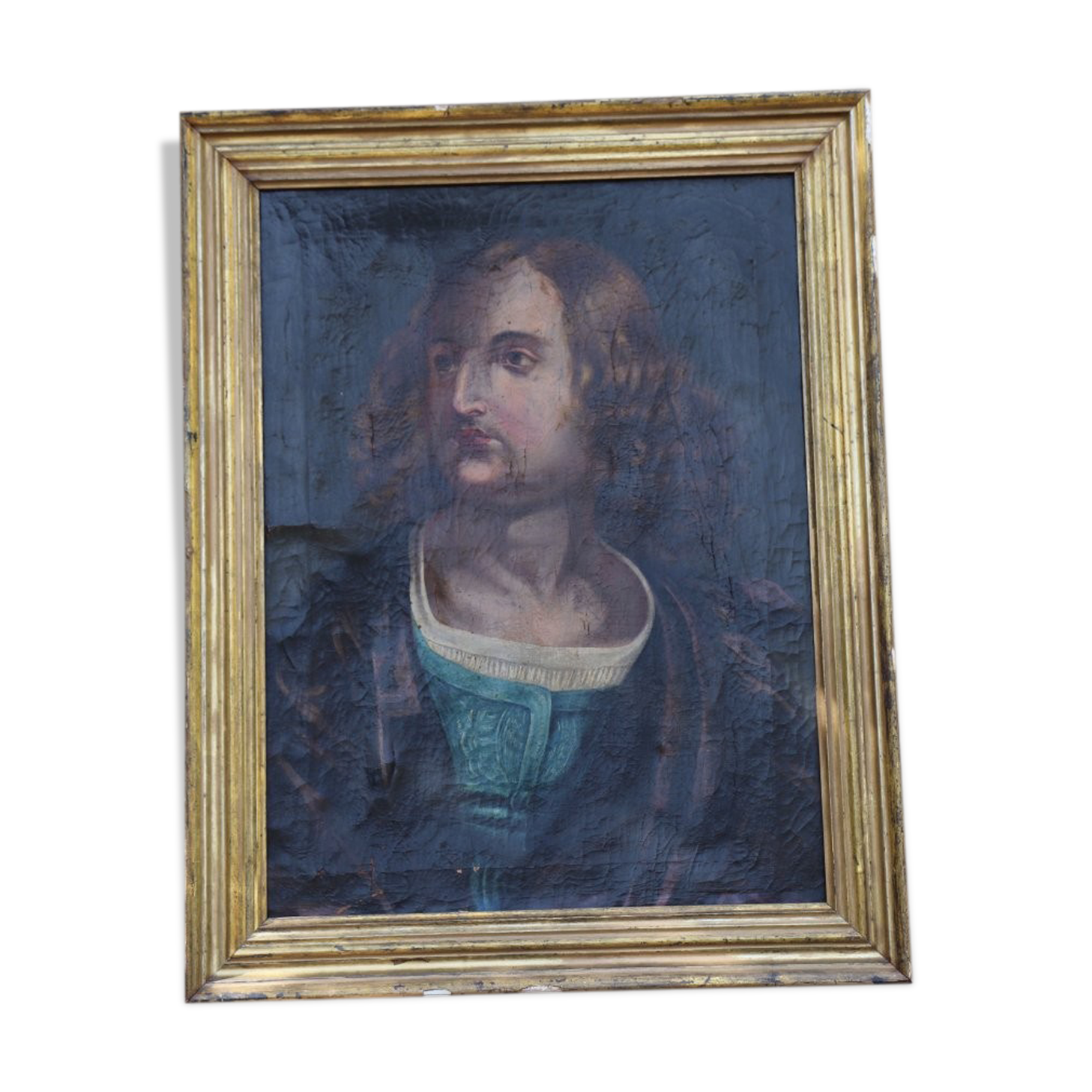 Portrait Oil On Canvas Christopher Columbus eighteenth century