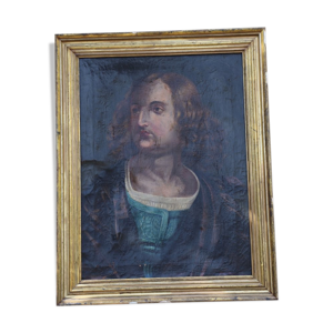 Portrait huile sur toile Christophe
