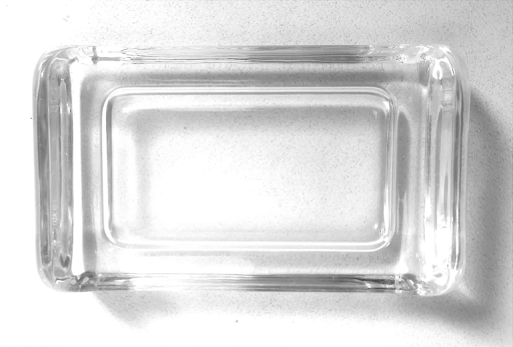 Crystal catchall 1960s Width 17.5 cm
